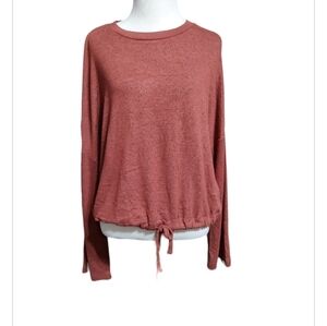 Roxy Brick Red Long Sleeve Top Size M